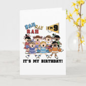 Cheerleader 9e verjaardag Tshirts en geschenken Kaart (Gele Bloem)