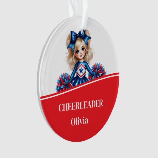 Cheerleader Acryl Ornament (voorkant)