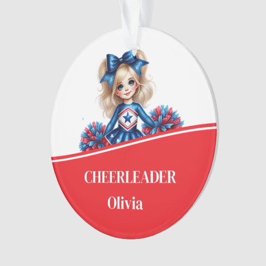 Cheerleader Acryl Ornament (voorkant)