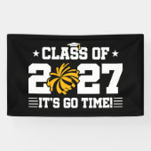Cheerleader Afstudeertijd Afstudeerklas 2027 Spandoek (Horizontaal)