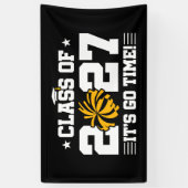 Cheerleader Afstudeertijd Afstudeerklas 2027 Spandoek (Verticaal)