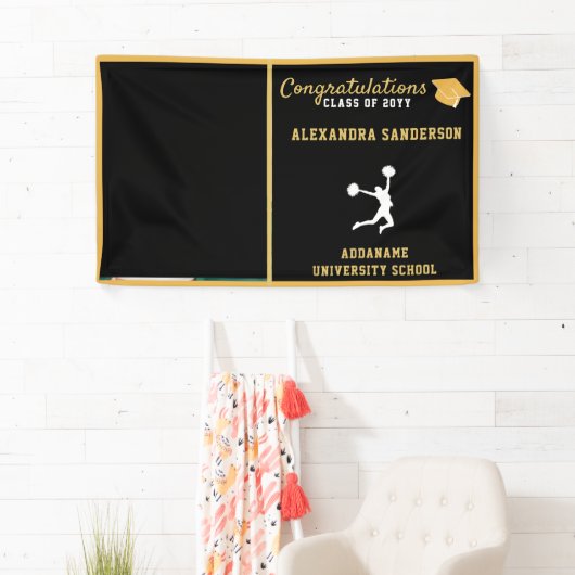Cheerleader afstuderen banner (Insitu)