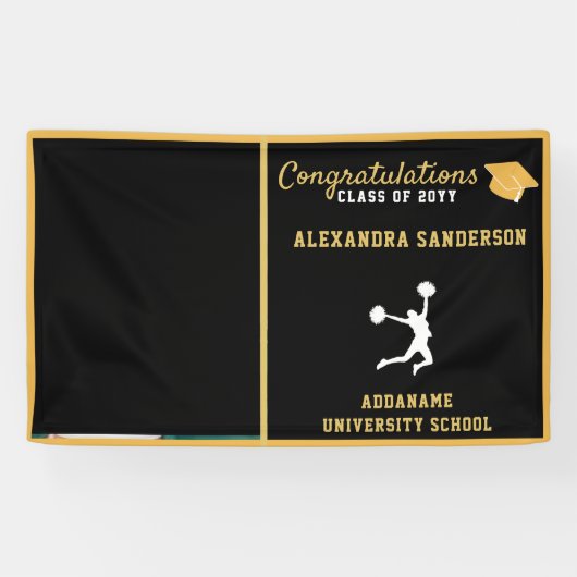 Cheerleader afstuderen banner (Horizontaal)