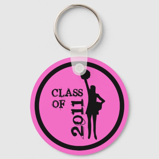 Cheerleader Afstuderen Klasse 2011 Sleutelhanger 6 (Voorkant)