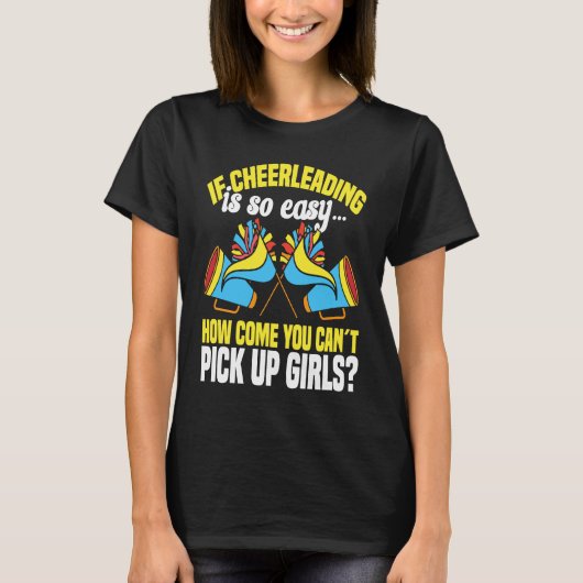 Cheerleader Als Cheerlead zo misselijkheid is T-shirt (Voorkant)