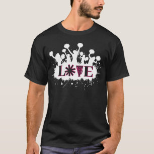 Cheerleader Art Tiener Girls Fun Matching Cheerlea T-shirt