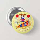 Cheerleader Badge Ronde Button 5,7 Cm (Voorkant /achterkant)