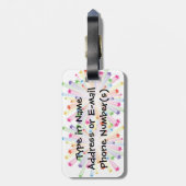 Cheerleader Bag Label Bagagelabel (Achterkant verticaal)