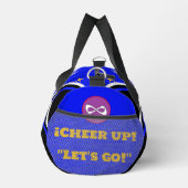 cheerleader bag, personalize blue, white & black  plunjezak (Rechts)