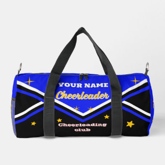 cheerleader bag, personalize blue, white & black  plunjezak