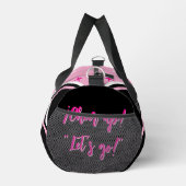 cheerleader bag, personalize pink, white & black  plunjezak (Rechts)