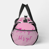 cheerleader bag, personalize pink, white & black  plunjezak (Rechts)