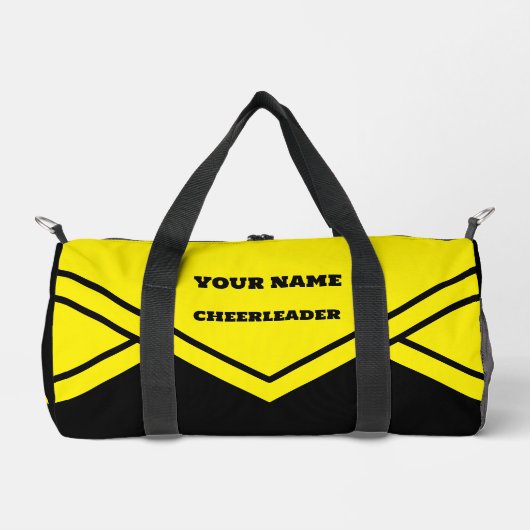 Cheerleader Bag, Yellow Ang Black Cheers Tassen (Voorkant)