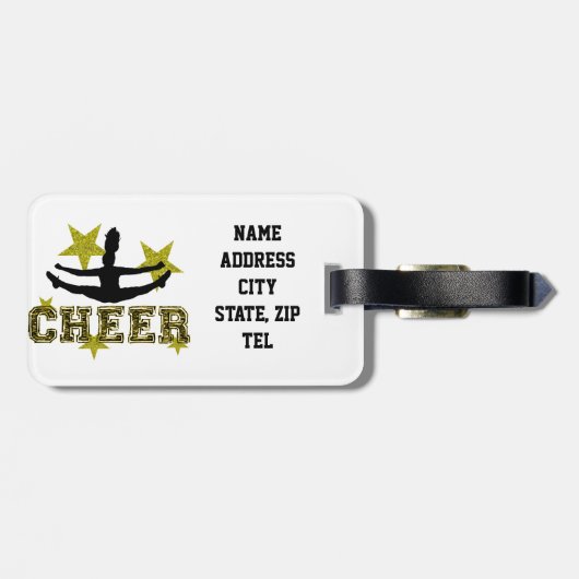 Cheerleader Bagagelabel (Achterkant horizontaal)