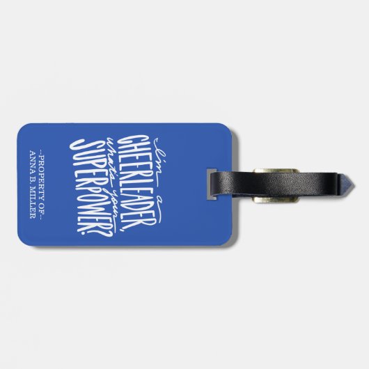 Cheerleader Bagagelabel - Gepersonaliseerd (Achterkant horizontaal)