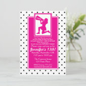 Cheerleader Birthday Uitnodiging  (Staand voorkant)