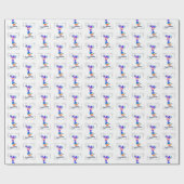 Cheerleader Birthday Wrapping Paper Cadeaupapier (Vlak)