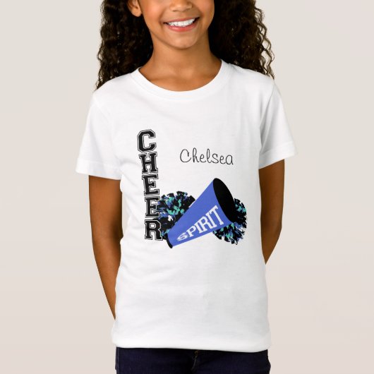 Cheerleader  Blue T-shirt (Voorkant)