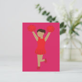 Cheerleader Briefkaart (Staand voorkant)
