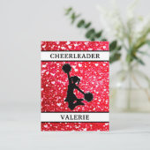 Cheerleader Briefkaart (Staand voorkant)