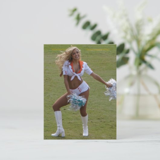 Cheerleader Briefkaart (Staand voorkant)