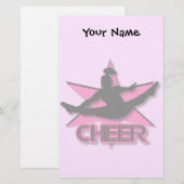 Cheerleader Briefpapier (Voorkant / Achterkant)