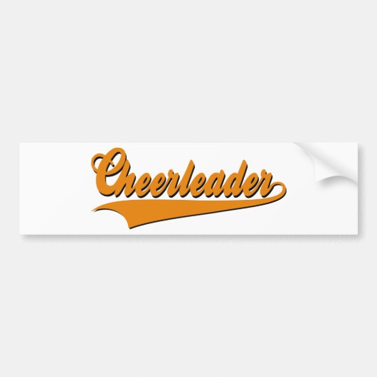 Cheerleader Bumpersticker (Voorkant)