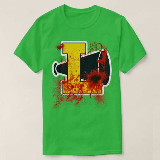 Cheerleader Camp Bloody Pom Poms T-shirt (Design voorkant)
