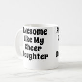 Cheerleader Cheer Dad Mom Cheerleading Koffiemok (Voorkant links)