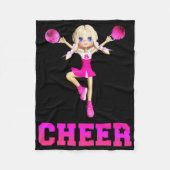 Cheerleader Cheer Fleece Deken (Voorkant)