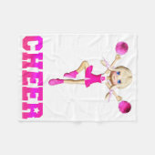 Cheerleader Cheer fleece deken (Voorkant (Horizontaal))