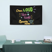 Cheerleader Cheer Loud Shine Bright Sparkle more  Spandoek (Beurs)