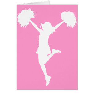 Cheerleader Cheering met  achtergrond