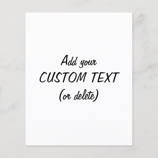 Cheerleader Cheering met  achtergrond Flyer (Achterkant)