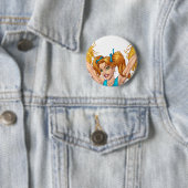 Cheerleader Cheerlead  Stuff Ronde Button 5,7 Cm (In situ)
