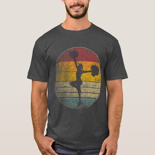 Cheerleader Cheerlead Vintage heeft problemen T-shirt (Voorkant)