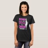 Cheerleader Cheerleading Bows En Bling Het Is Chee T-shirt (Voorkant volledig)