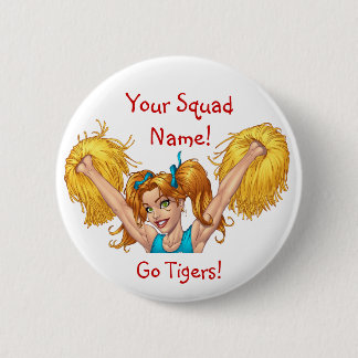 Cheerleader Cheerleading Button
