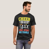 Cheerleader Cheerleading  Cheer It´s hard to be Hu T-shirt (Voorkant volledig)