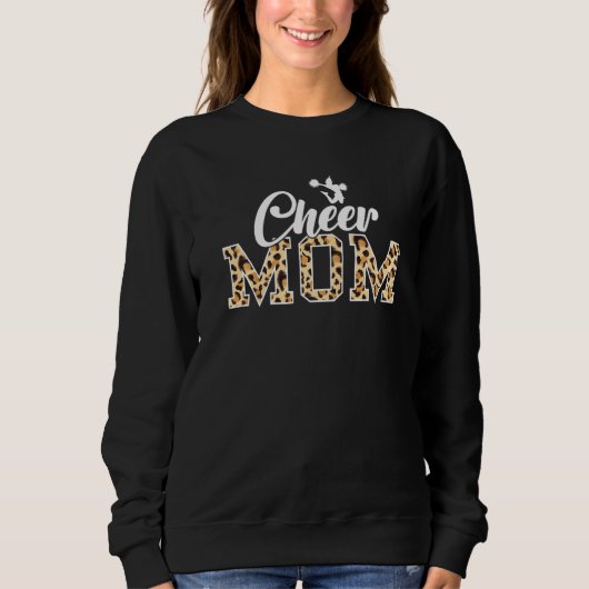 Cheerleader Cheerleading Cheer Moeder Luipaard Trui (Voorkant)