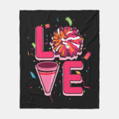 Cheerleader Cheerleading Fleece Deken (Voorkant)