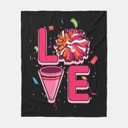 Cheerleader Cheerleading Fleece Deken (Voorkant)