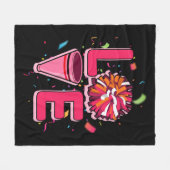 Cheerleader Cheerleading Fleece Deken (Voorkant (Horizontaal))