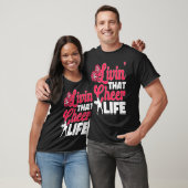 Cheerleader Cheerleading livin´that cheer life T-shirt (Unisex)