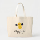 Cheerleader Chick Grote Tote Bag (Voorkant)