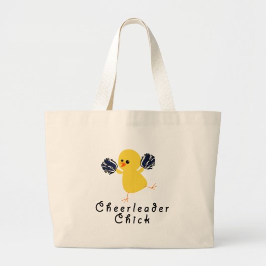Cheerleader Chick Grote Tote Bag (Voorkant)