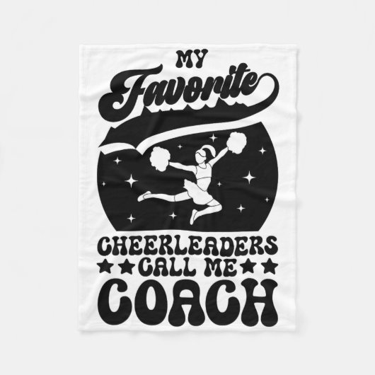 Cheerleader Coach _8 Fleece Deken (Voorkant)