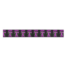 Cheerleader Coach Black 3-inch grosgrain lbon
