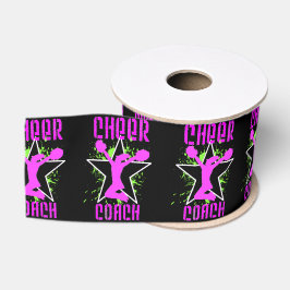 Cheerleader Coach Black 3-inch grosgrain lbon Lint