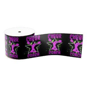 Cheerleader Coach Black 3-inch grosgrain lbon Lint